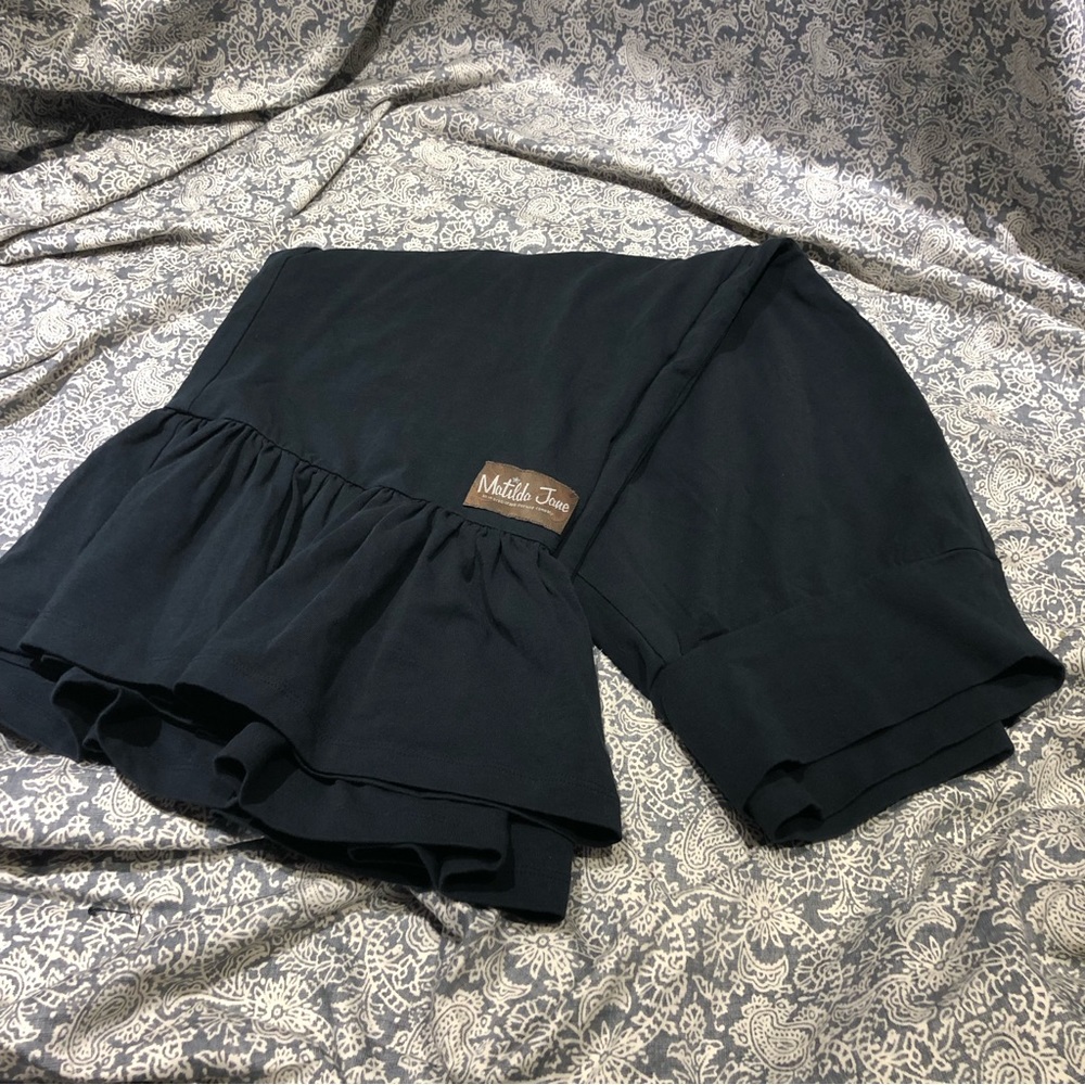 Matilda Jane black ruffle knit pants large